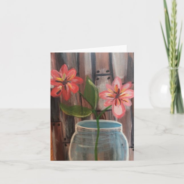 Cartão Duas Doces, Com Texto, Placa De 4" x 5,6" (Frente)