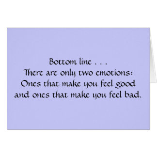 Cartão Duas emoções