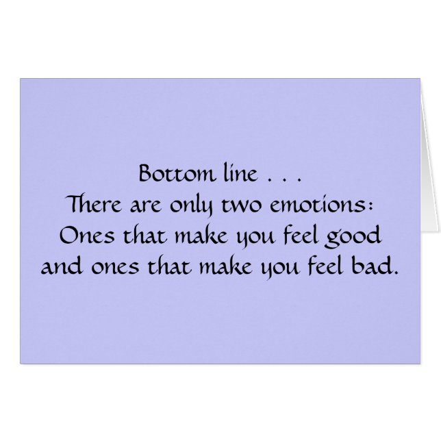 Cartão Duas emoções (Frente Horizontal)