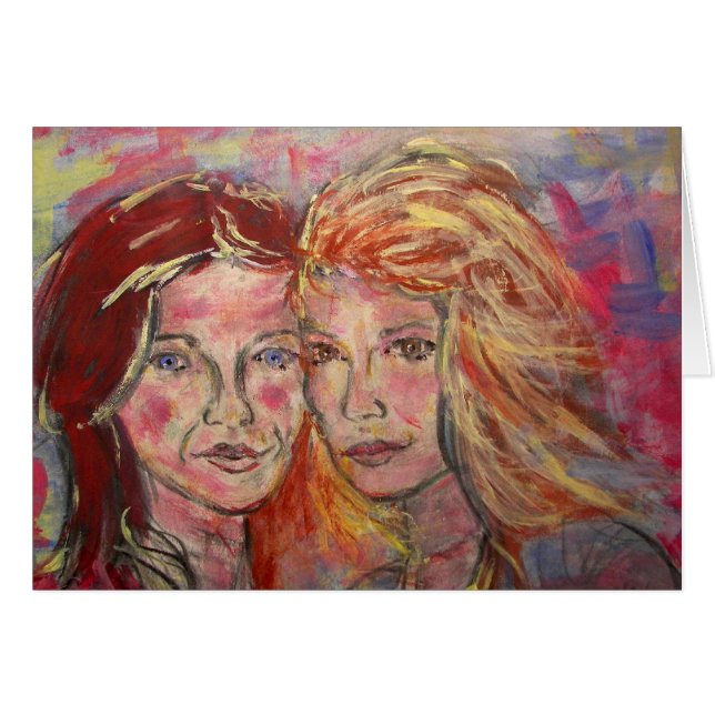 Cartão duas irmãs (Frente Horizontal)