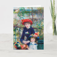 Duas Irmãs - Impressionista Renoir Pintura 1881