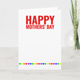 Cartão Duas Mães Feliz Dia das Mães Gay