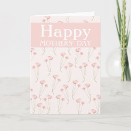 Cartão Duas Mães Feliz Flores de Dia de as mães