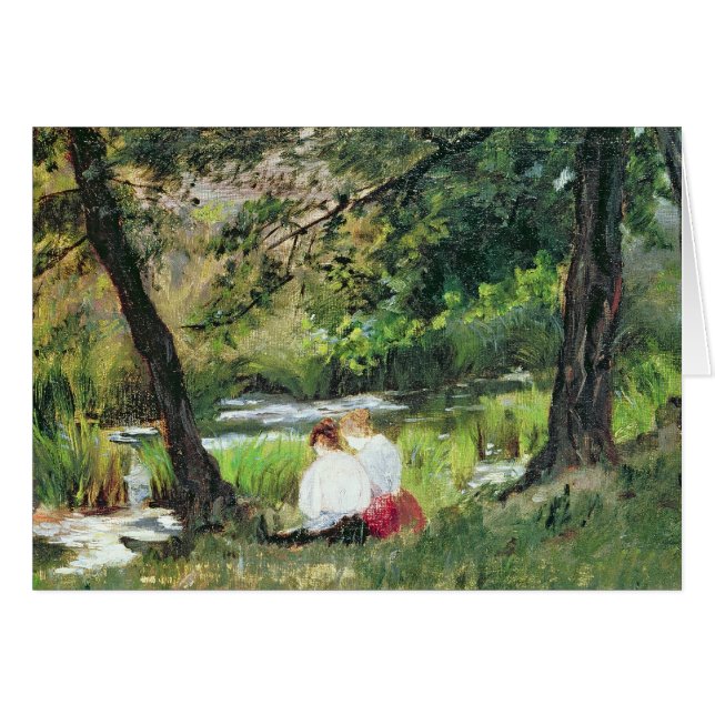 Cartão Duas Mulheres Sentadas (Frente Horizontal)