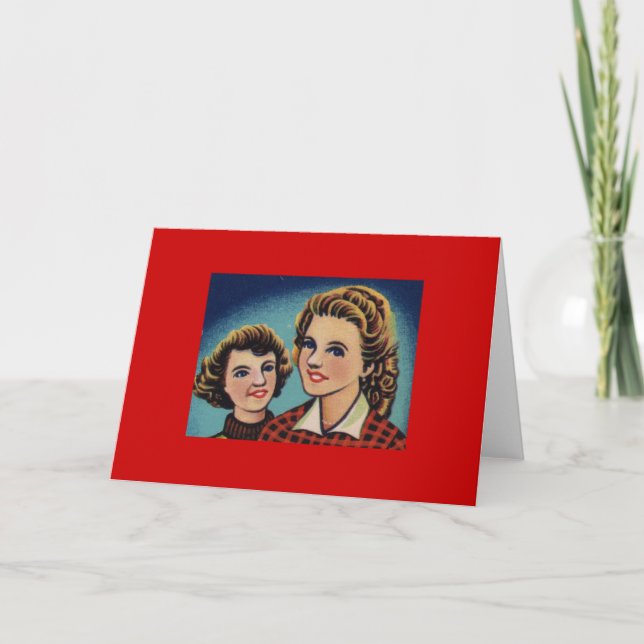 Cartão Duas Vintage Mulheres (Frente)