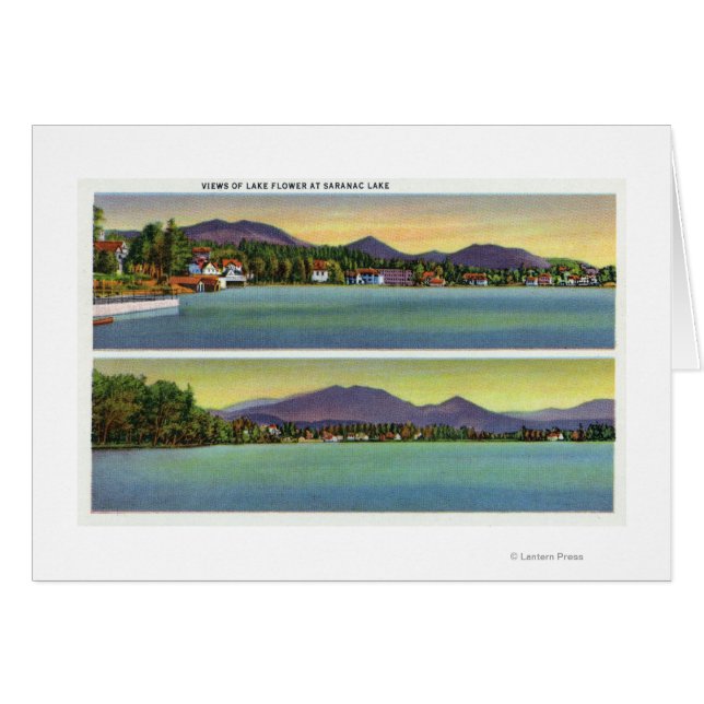 Cartão Duas Visões da Flor do Lago (Frente Horizontal)