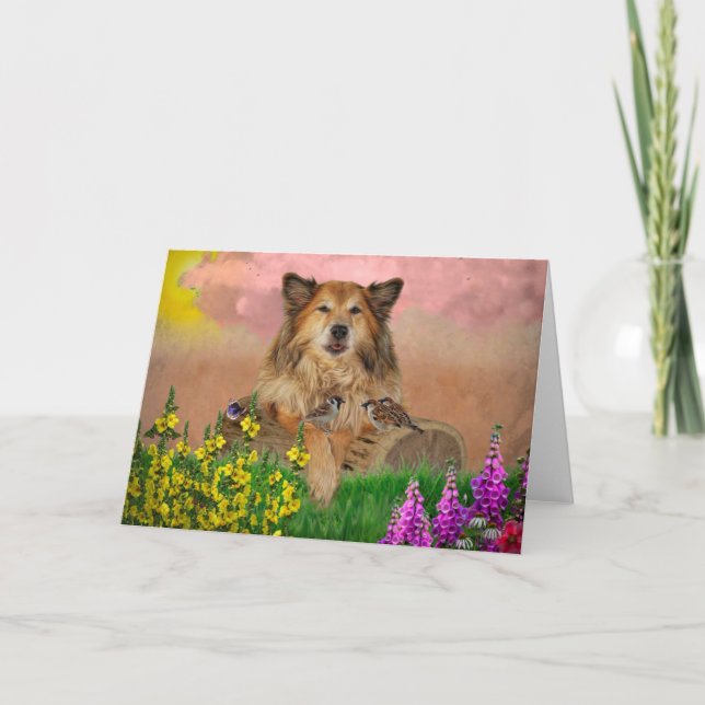 Cartão Dubbele wenskaart (Frente)