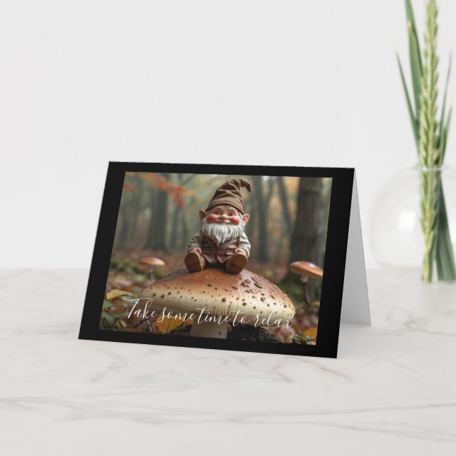 Cartão Dubbele wenskaart kabouter (Frente)