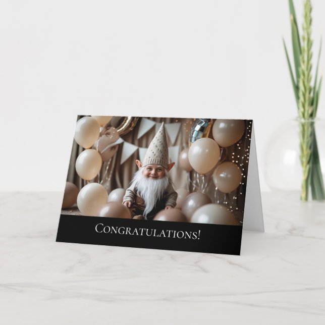 Cartão Dubbele wenskaart verjaardag (Frente)