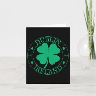 Cartão Dublin Irlanda Leste 988 Folha de Trevo Shamrock S