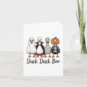 Cartão Duck Duck Boo Engraçado Ganso Fodado Figurino no H