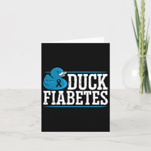 Cartão Duck Fiabetes Sensibilização Mês Insulina Pan