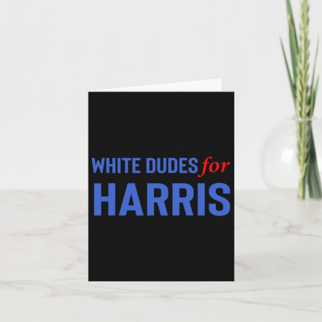 Cartão Dudes Para Kamala Harris 10 (Frente)