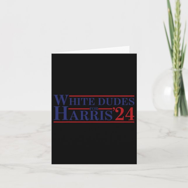 Cartão Dudes Para Kamala Harris 8 (Frente)