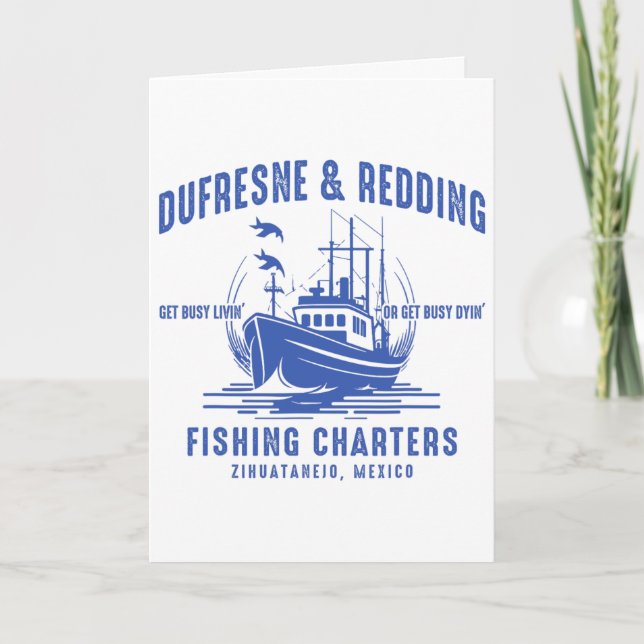 Cartão Dufresne e Redding Fishing Charters Apaixonado  (Frente)