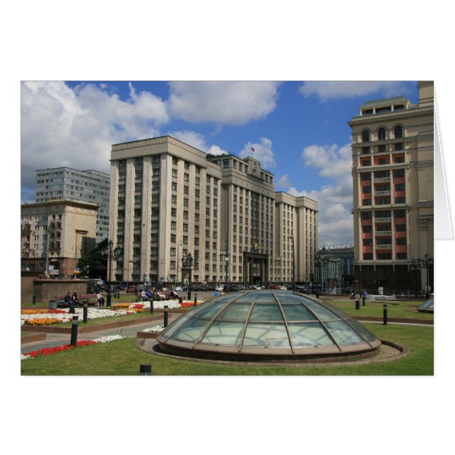 Cartão Duma Russa (Frente Horizontal)