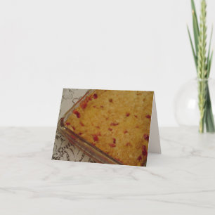 Cartão Dump Cake Recipe Note Card