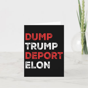 Cartão Dump Trump Deport Elon