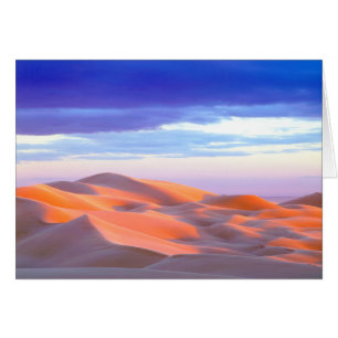 Cartão Dunas de Glamis ao pôr do sol