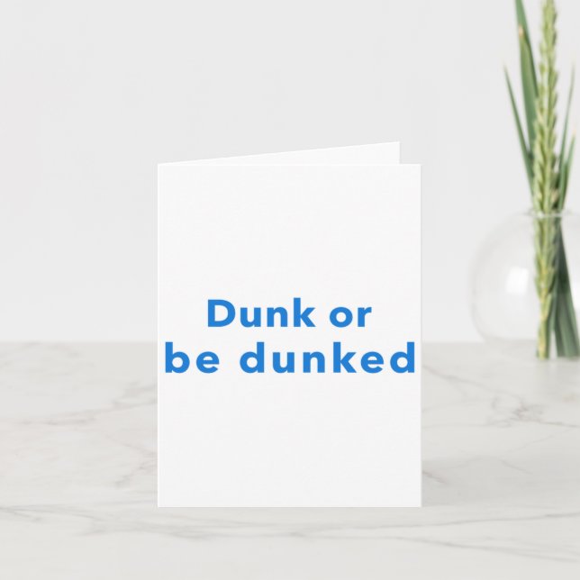 Cartão Dunk Ou Seja Duna (Frente)