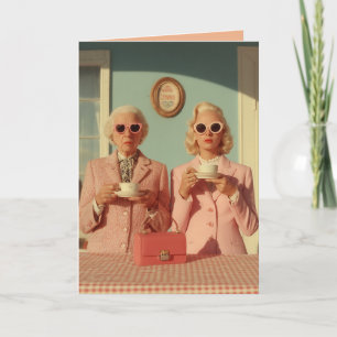 Cartão Duo de Chá Elegante