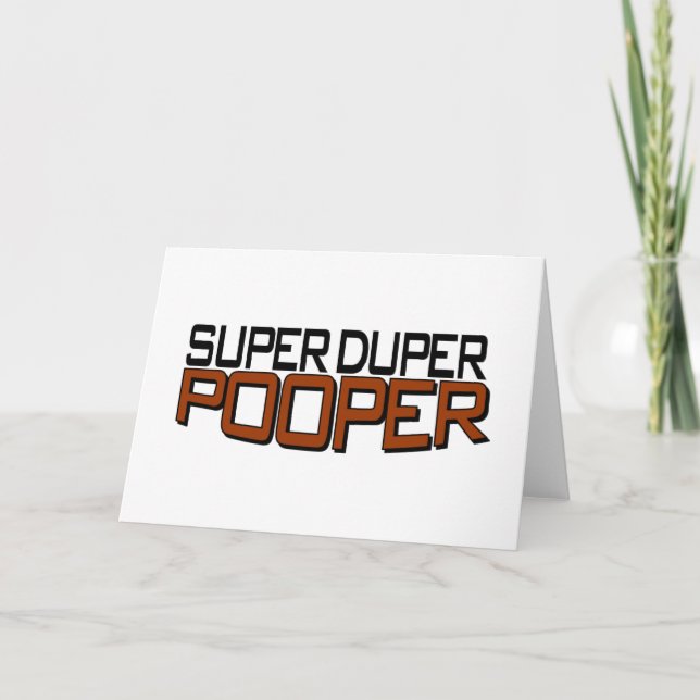 Cartão Duper super Pooper (Frente)
