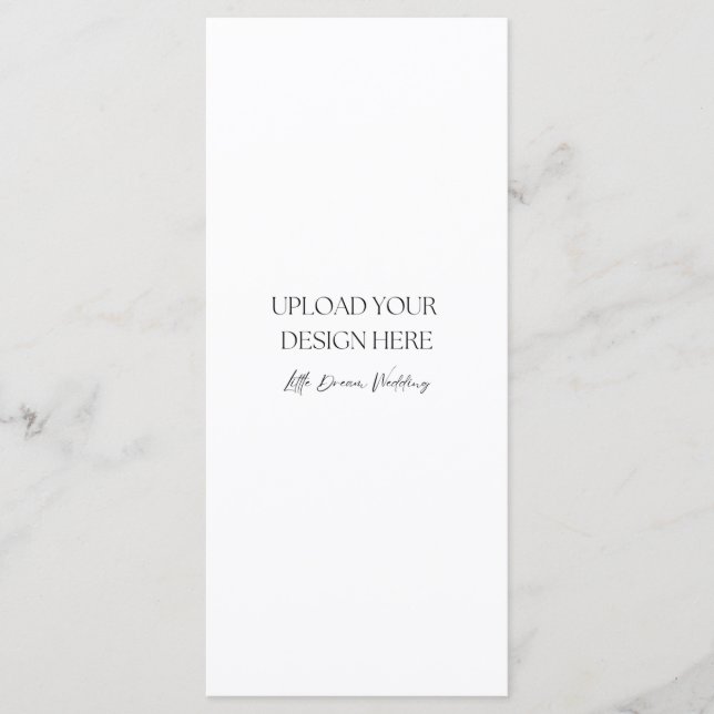 Cartão duplo lado a lado Semi-Brillo 4 x 9 polegad (Frente)