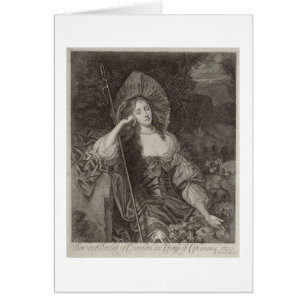 Cartão Duquesa de Barbara de Cleaveland (1641-1709) como