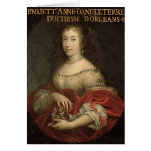 Cartão Duquesa de Henrietta Anne de Orleans