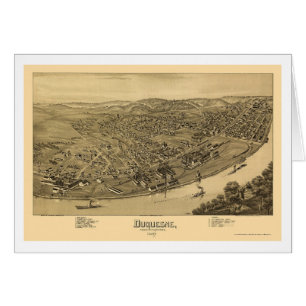 Cartão Duquesne, mapa panorâmico do PA - 1897