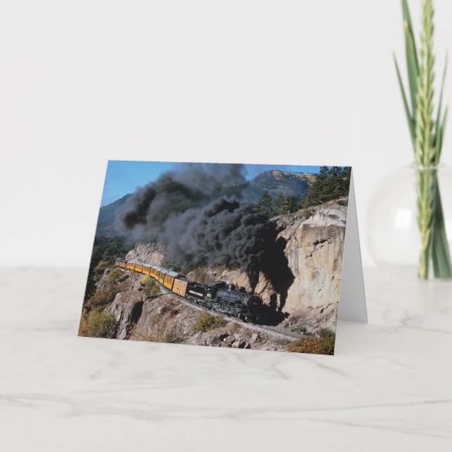 Cartão Durango e estrada de ferro de Silverton, no. 481, (Frente)