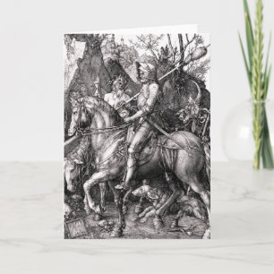 Cartão Durer Knight Death e Devil Greeting Card