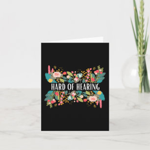 Cartão Duro de Alerta e Consciencialização Audição para D