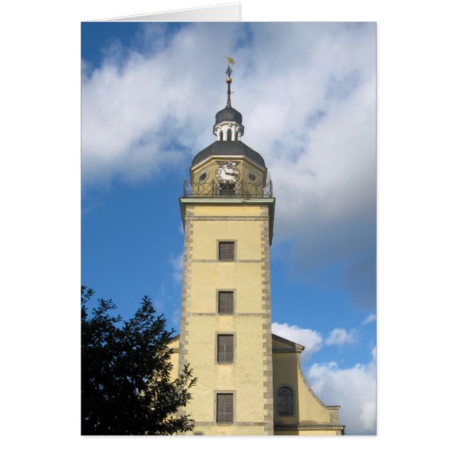 Cartão Dusseldorf, Alemanha Clock Tower (Frente)