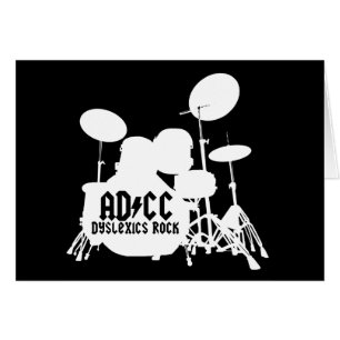 Cartão Dyslexic engraçado