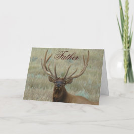 Cartão E10 Alce Macho em Antler Fotografia da Cabeça