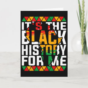 Cartão É a História Negra Para Mim Orgulho Africano Ameri