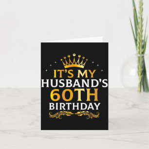 Cartão É a Ilustração de 60 Anos do Marido