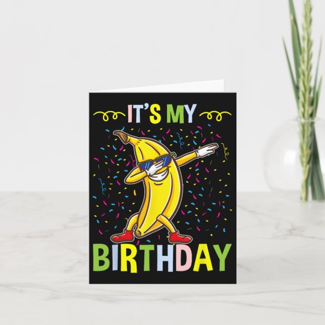 Cartão É A Minha Banana De Aniversário Para O Banana Love (Frente)