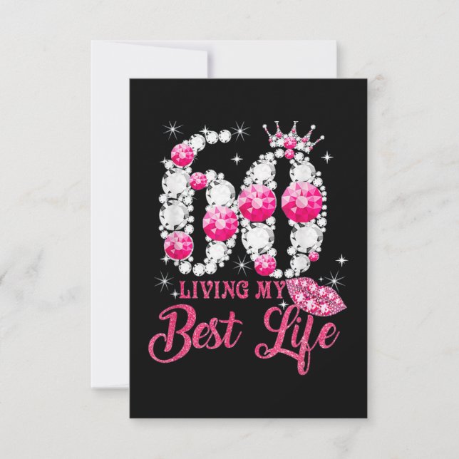 Cartão É a minha Rainha do 60º aniversário de 60 anos (Frente)