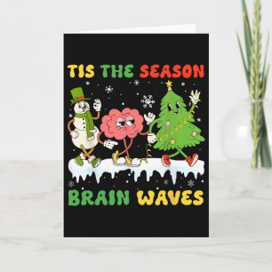 Cartão É a Temporada de Ondas Cerebrais de Natal Neurolog