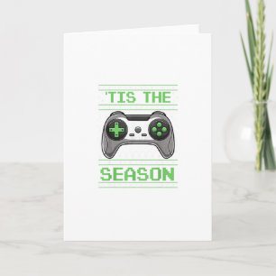 Cartão É a Temporada Jogos de Vídeo Natal Xmas Gamer