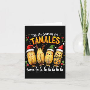 Cartão É a Temporada para Tamales Tamala Mexicana de Nata