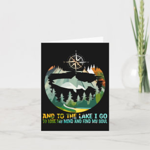 Cartão E Ao Lago Eu Vou Ao Perder Minha Mente Acampar Pei