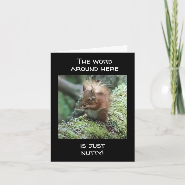 CARTÃO É APENAS "NUTTY" QUE NÃO PODE ESTAR A RODAR "70" C (Frente)