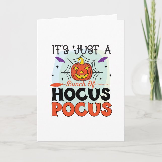 Cartão É Apenas Um Monte De Hocus Pocus (Frente)