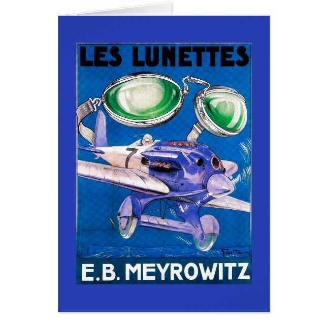 Cartão E.B. Meyrowitz Flying Goggles Advertisement (Frente)