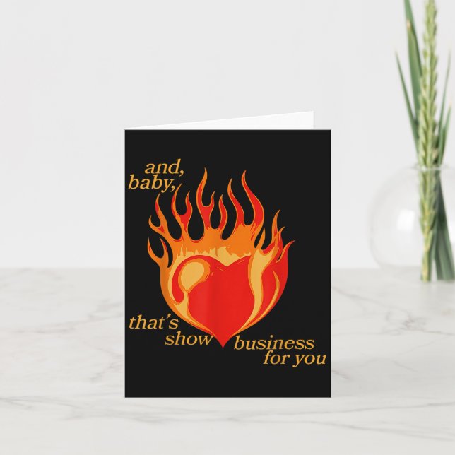 Cartão E Bebê Que Mostra Negócios Para Você (Frente)