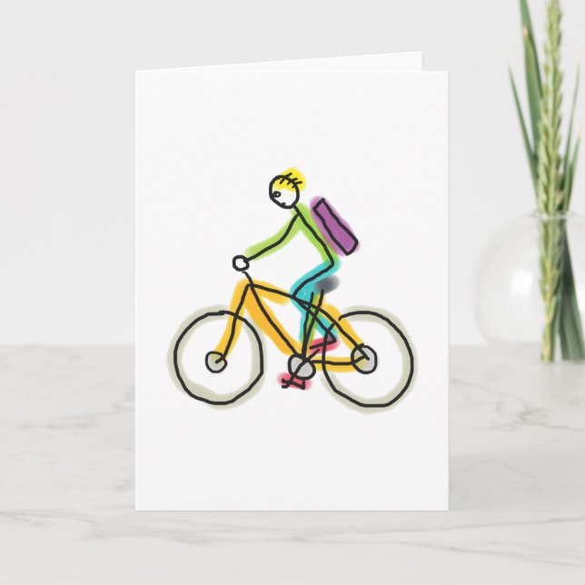 Cartão E-bike Stickman (Frente)