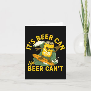 Cartão É Cerveja Lata Não Cerveja Não Pode Surfismo Cerve